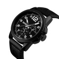 SKMEI 9111 Wholeasel Leather Strap Watch Мужские аналоговые кварцевые часы